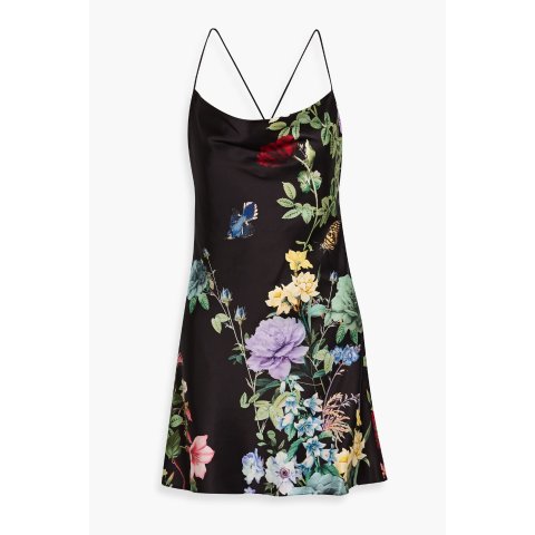 Harmony 缎面迷你连衣裙 印花