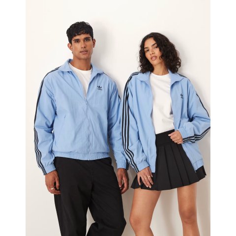 adidas Originalsadidas Firebird 蓝色织物上衣