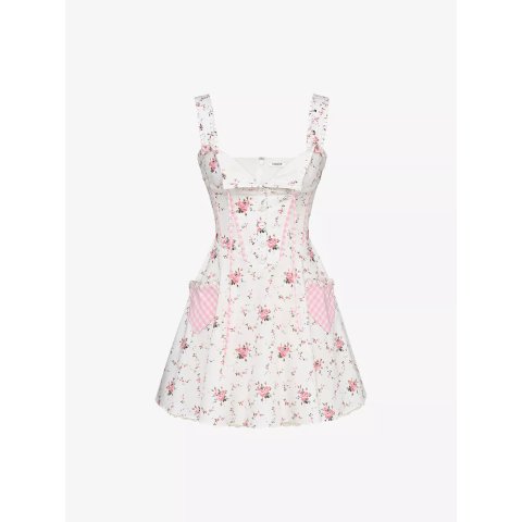 DealmoonHOUSE OF CB Marianella 印花棉连衣裙