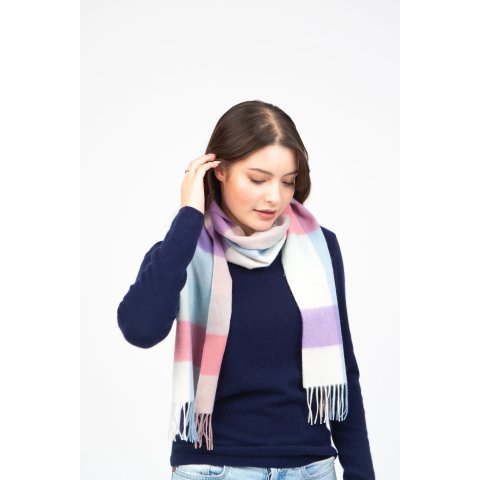 3 Square 糖果色羊毛围巾