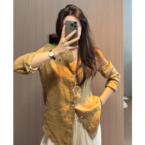 Ralph LaurenClassic 亚麻衬衫 常规版型