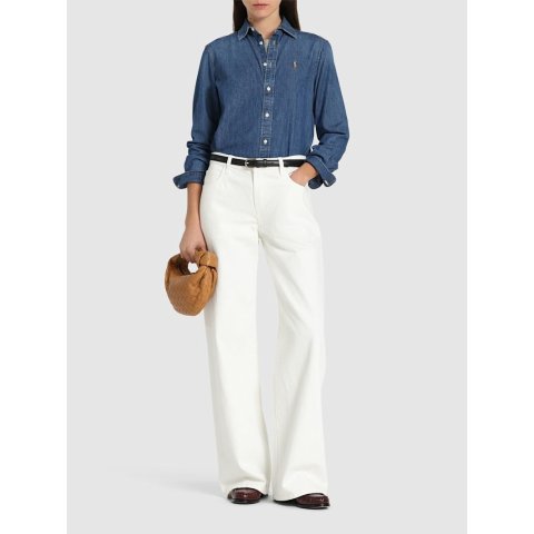 Logo 牛仔衬衫 棉质