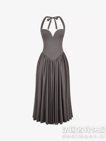 DealmoonHOUSE OF CB甜心领中长裙 弹力棉