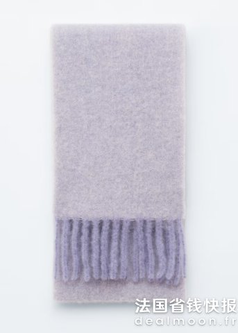 & Other Stories& Other Stories 羊驼毛流苏围巾 紫色