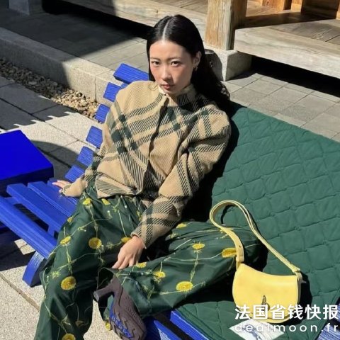 Burberry格纹羊毛混纺开衫