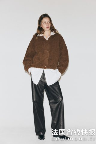 H&MTeddy 连帽外套 驼色