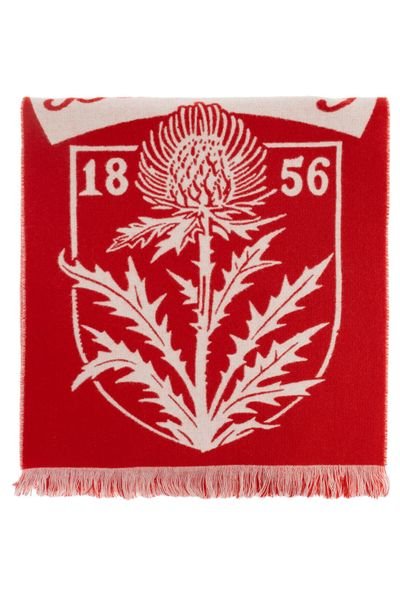 提花流苏边围巾