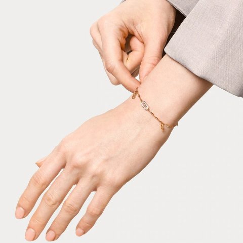 Chow Sang SangMinty 18K玫瑰金手链