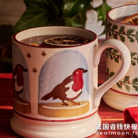 Emma BridgewaterRobin 雪景杯 1/2品脱