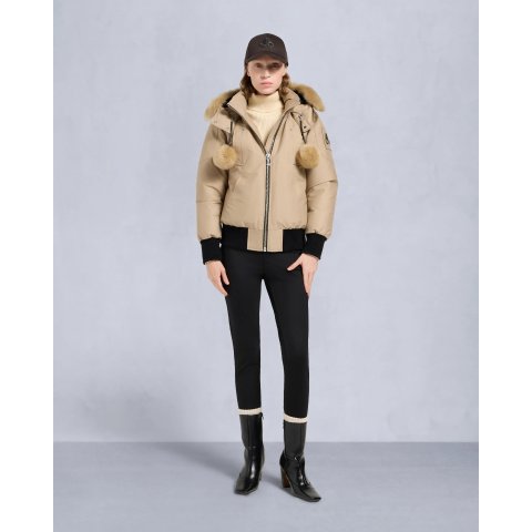 ORIGINAL DEBBIE 飞行夹克 羊羔绒饰边