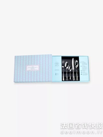 DealmoonArthur Price Rivelin 不锈钢餐具34件套