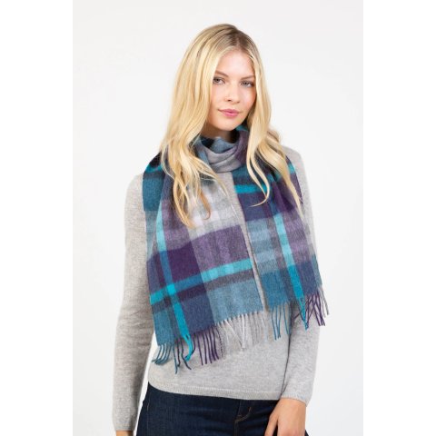 Tartan 2 羊毛围巾 蓝色