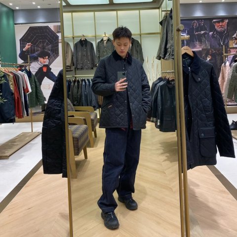 Liddesdale 格纹夹克 深蓝