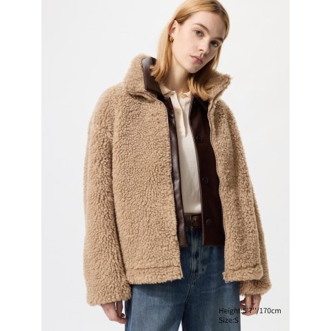 抓绒全拉链夹克