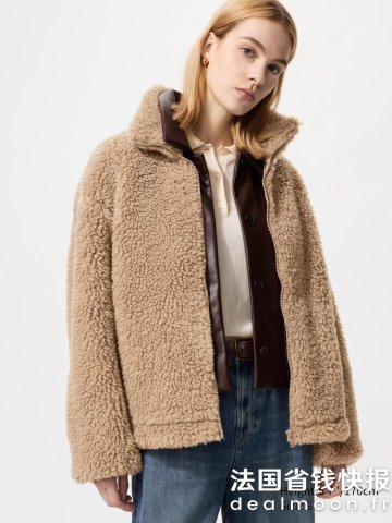 抓绒全拉链夹克