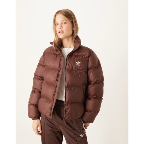 adidas Originalsadidas短款羽绒服 棕色