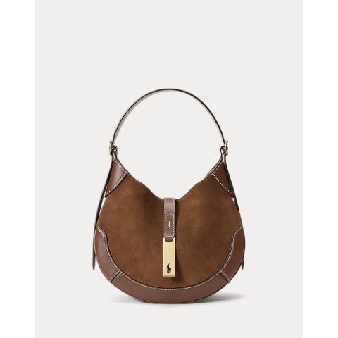 Polo ID 小号麂皮皮革单肩包