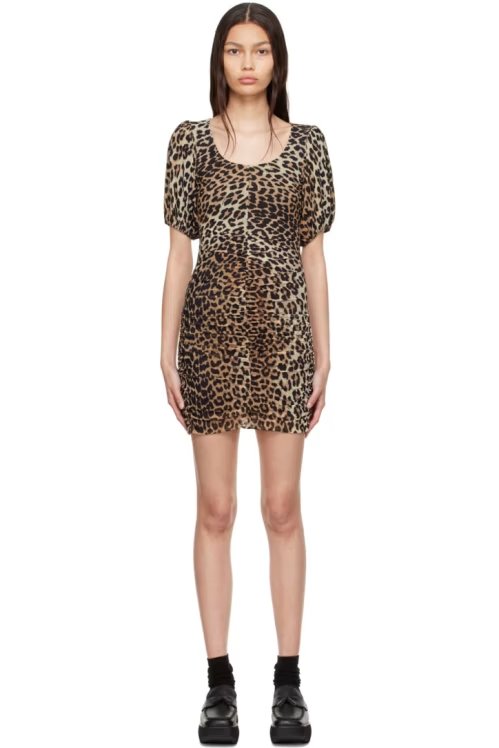 Brown Mesh 连衣裙 迷你款