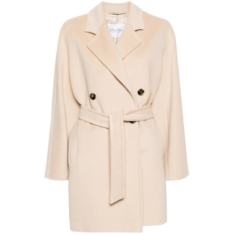 羊毛混纺双排扣大衣