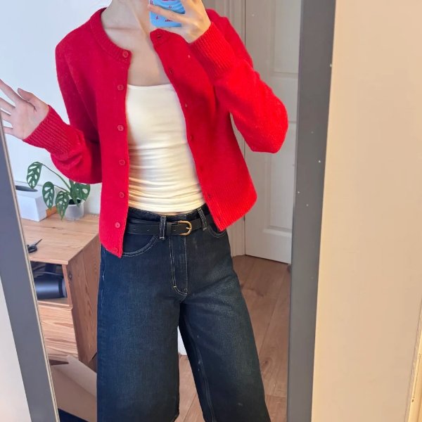 & Other Stories 红色针织开衫