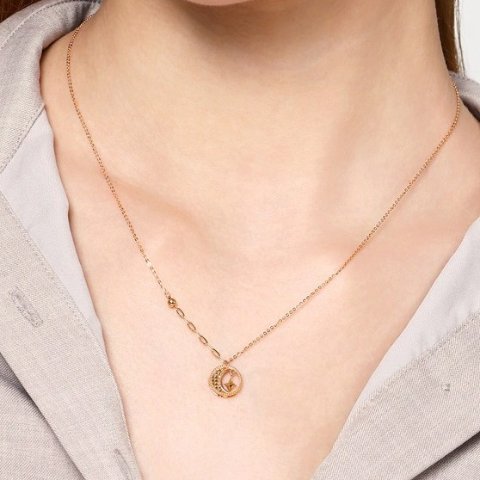 Chow Sang SangMinty 18K玫瑰金项链