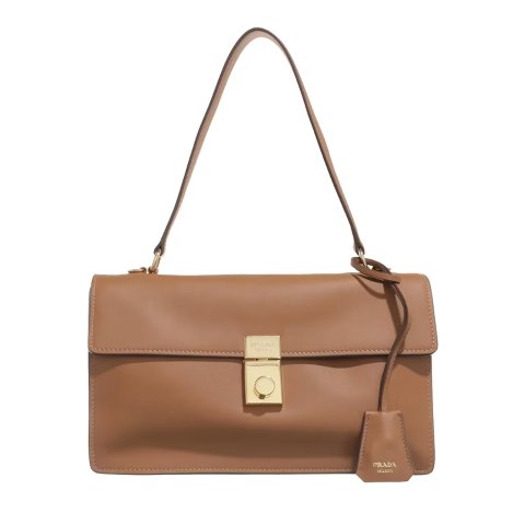 Cartella 焦糖色单肩包