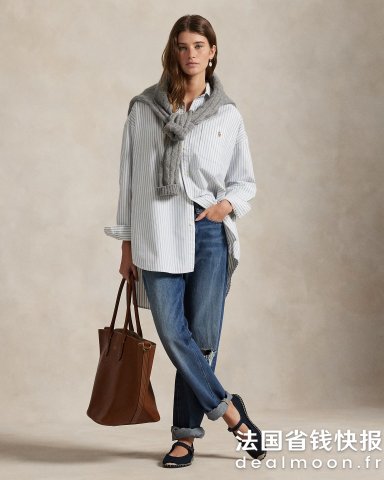 Ralph LaurenBig 条纹棉质衬衫 Oxford
