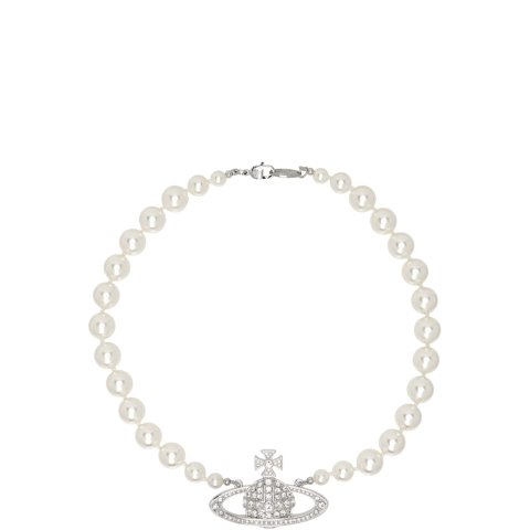 Bas Relief 一排珍珠颈链