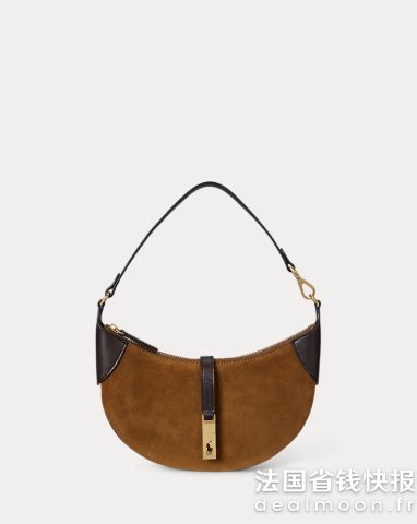 Ralph LaurenPolo ID 麂皮迷你单肩包