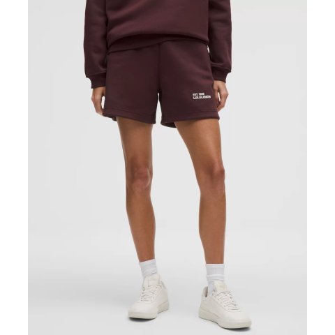Lululemon加厚抓绒短裤 5英寸
