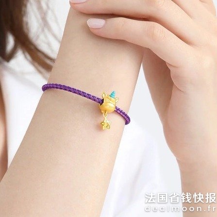 Chow Sang SangCharme 幻想独角兽足金吊坠