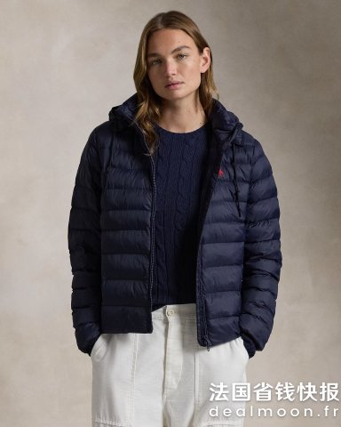 Ralph Lauren防泼水可收纳连帽夹克