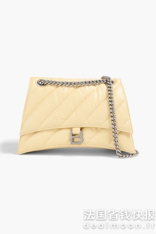 balenciaga Crush 皱褶皮革单肩包