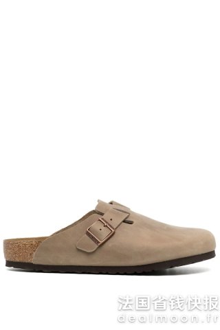 BirkenstockBoston 油蜡皮 拖鞋 米色