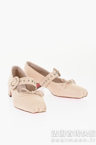 Christian LouboutinMAMASTRAPITA 铆钉玛丽珍鞋 3厘米