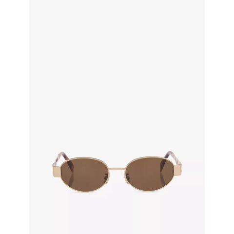 CELINE CL40235U 金属椭圆墨镜