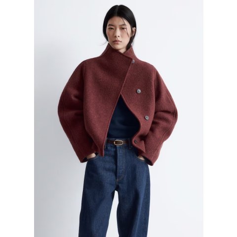 & Other Stories 羊毛夹克 深红色