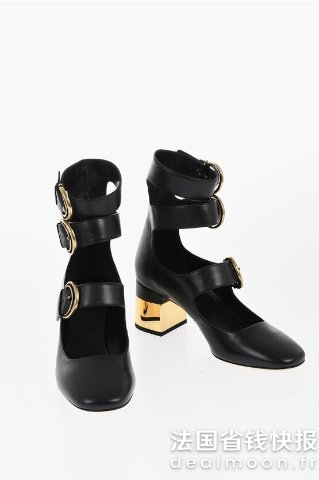 CHLOE玛丽珍皮革高跟鞋 6厘米