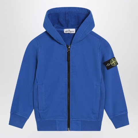 电蓝色拉链卫衣