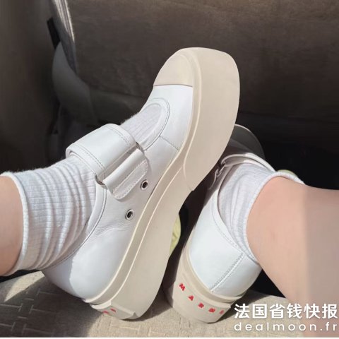 Marni白色 Pablo 玛丽珍鞋