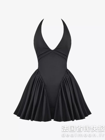 Dealmoon全网抢！这件罕见打折！HOUSE OF CB Valentia 深V连衣裙 棉质