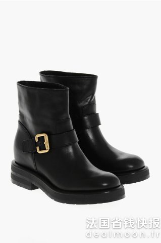 CHLOECODDINGTON 皮革短靴