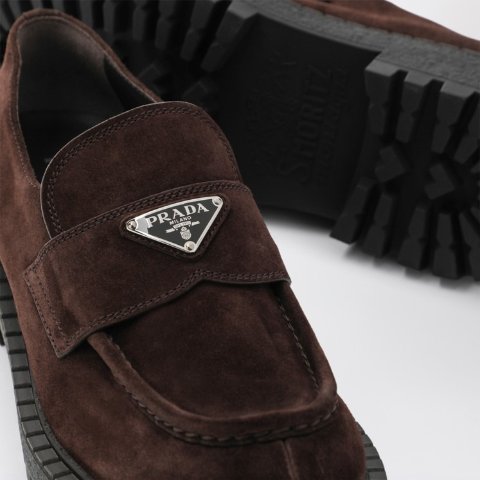 麂皮乐福鞋 棕色