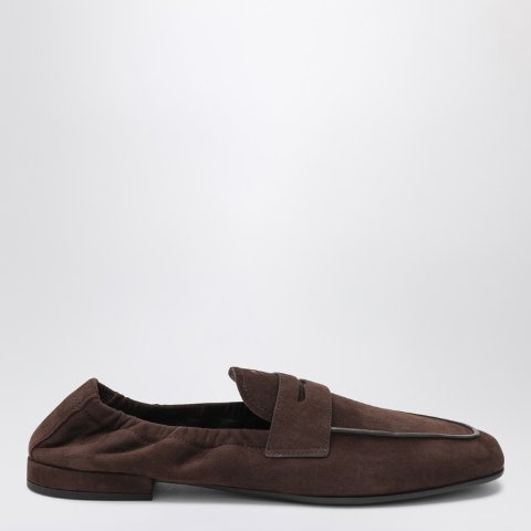 麂皮莫卡辛鞋 棕色