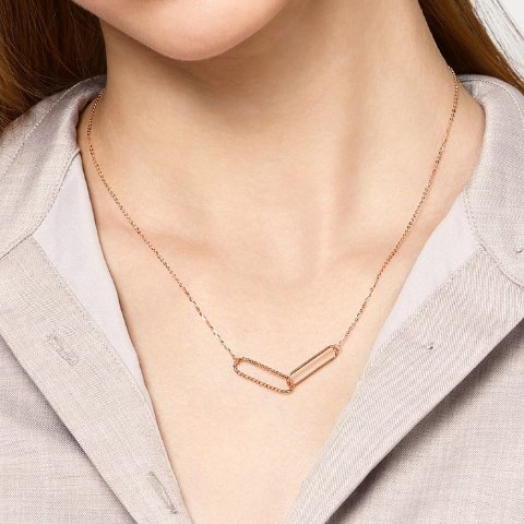 Chow Sang SangMinty 18K玫瑰金项链