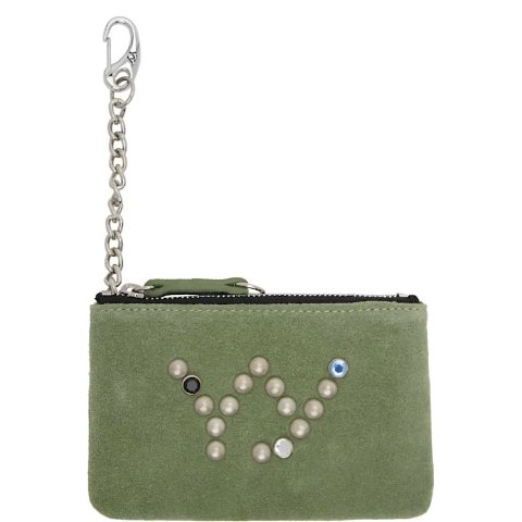 Yy 麂皮链条钱包 卡其色