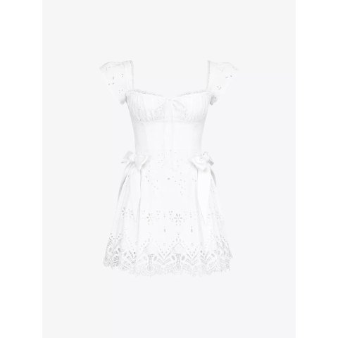 HOUSE OF CB Frill棉迷你连衣裙