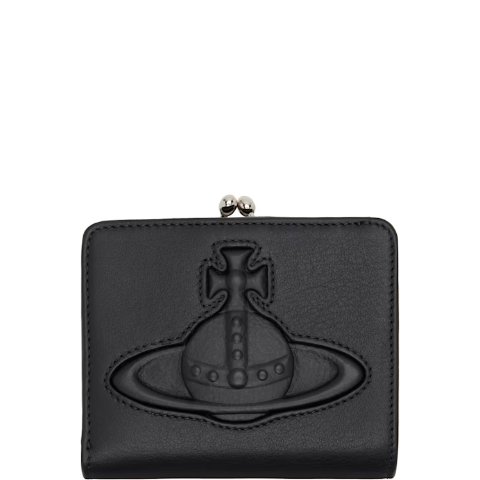 Black 标志双折钱包