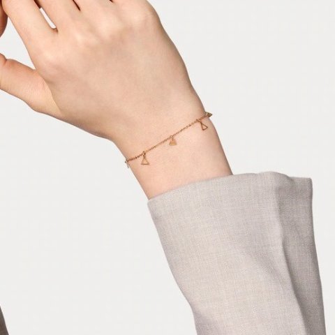 Chow Sang SangMinty 18K玫瑰金手链