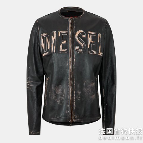 DieselLogo 皮革夹克